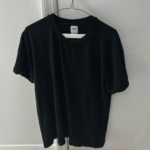 Zara short sleeve t-shirt, size XL, color black